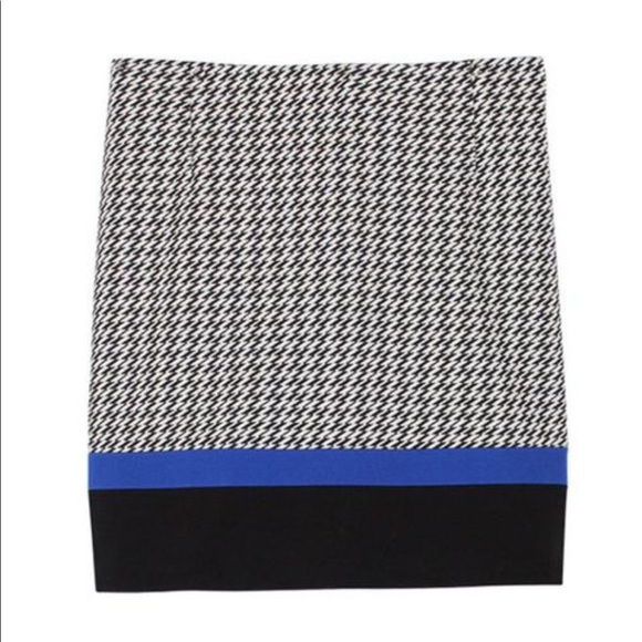 NWOT Tibi Houdstooth Skirt Lined Cotton/Polyester Size 2